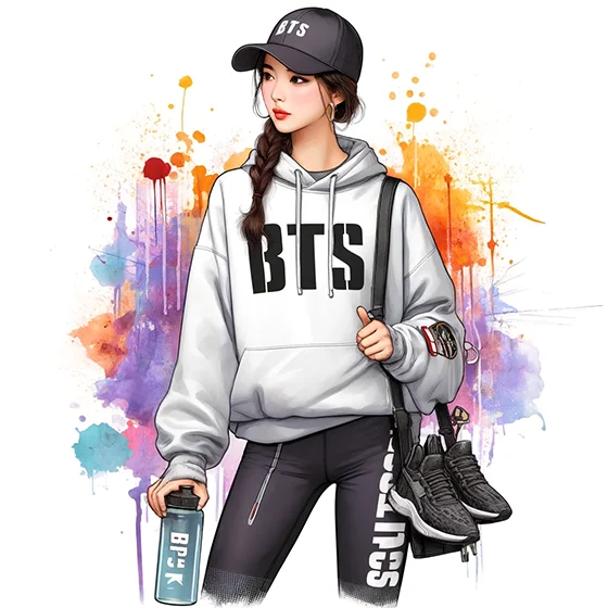 Sudaderas BTS Blanca