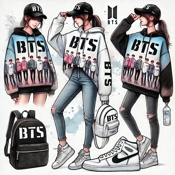 Sudaderas de bts para mujer originales