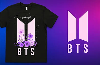camiseta bts mujer