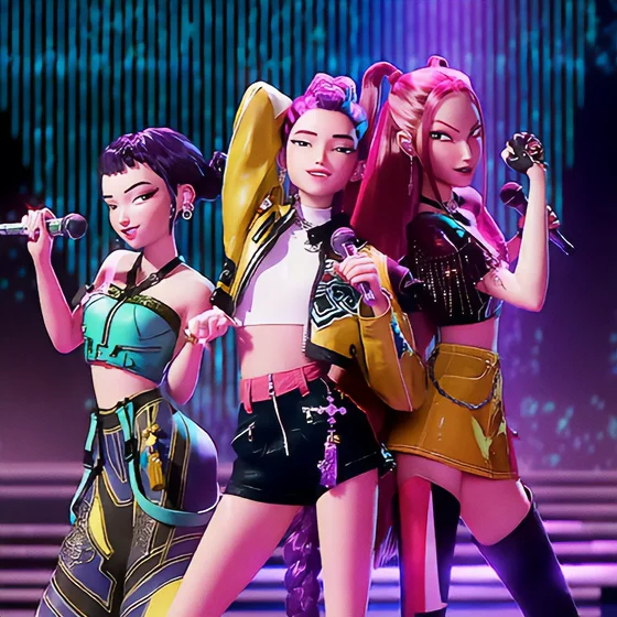 Poster Huntrix poster las guerreras kpop